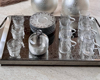 Nourhan -  Tea Set (19-Pc) - Silver