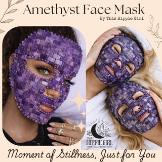 Amethyst Crystal Face Mask – Luxury Cooling Spa & Skincare Ritual