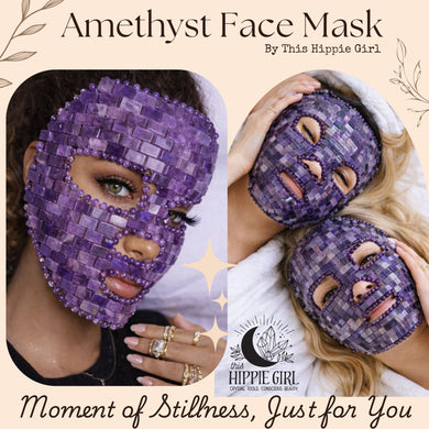 Amethyst Crystal Face Mask – Luxury Cooling Spa & Skincare Ritual