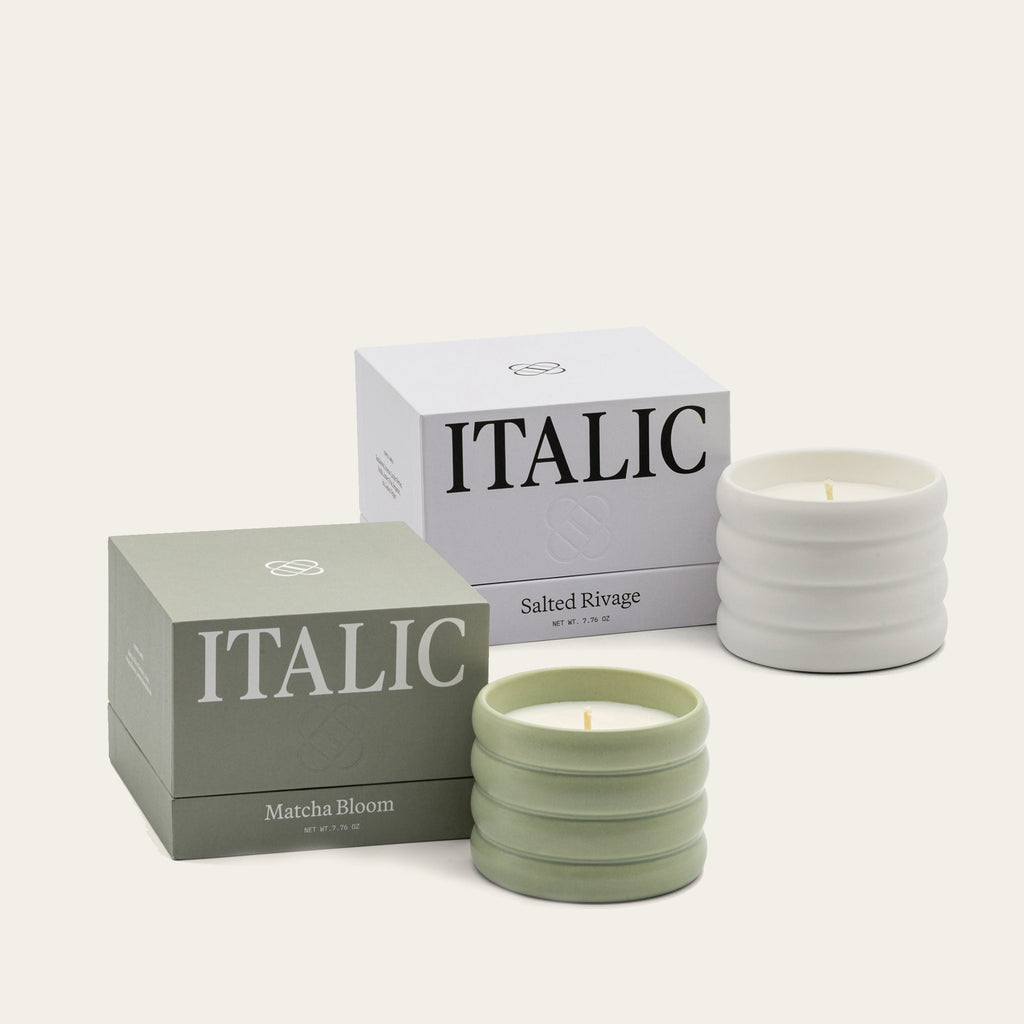 Vegan Soy Wax Candle in Reusable Ceramic Vessel