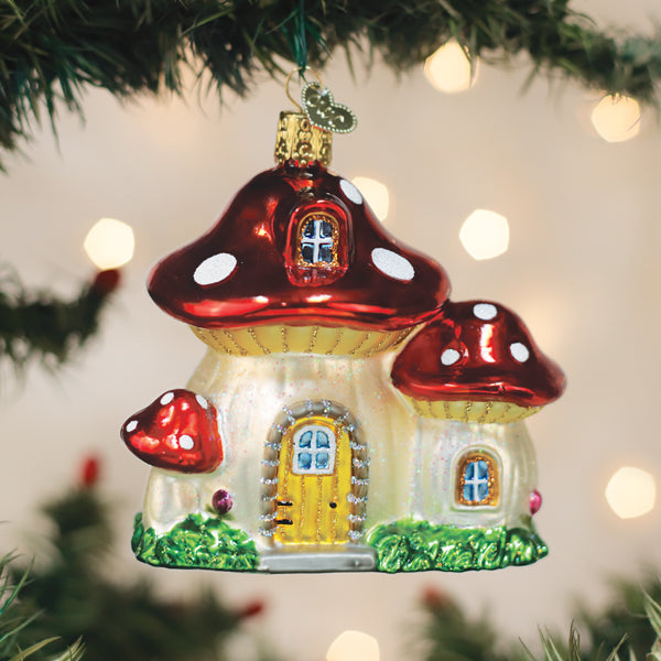 Whimsical Mushroom House Ornament – Perfect for Fairy Garden & Home Décor