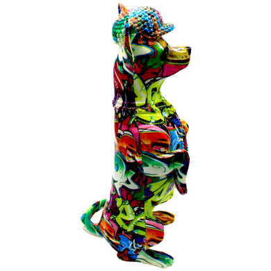 Street Art Chihuahua Standing On Legs Sculpture - 12