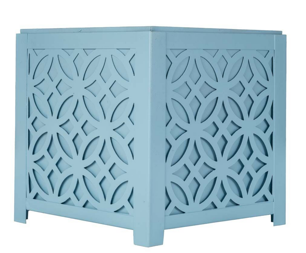 Blue Floral Planter
