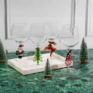 3D Christmas Tree Wine Glasses – Set of 2
