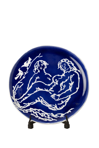Pablo Round Blue & White Platter