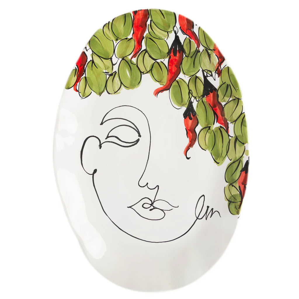 Lucia Oval Platter/Bowl, Peppers