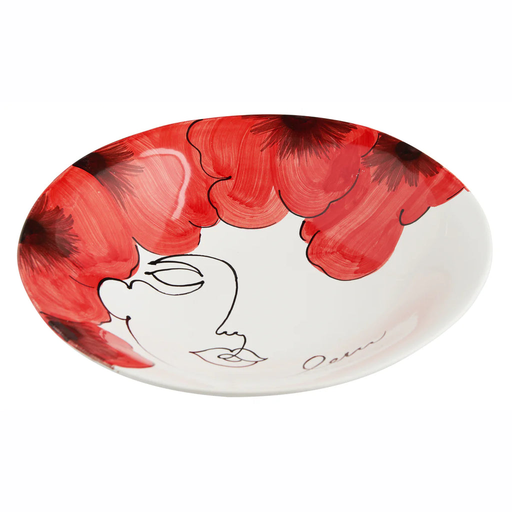 Lucia Oval Platter/Bowl, Poppy