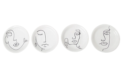 Lucia Canape Plates, Set of 4