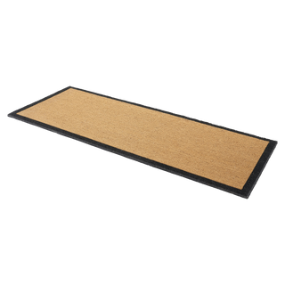 Black Border Natural Coir Doormat