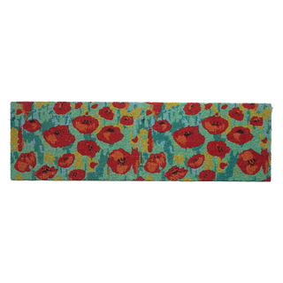 Field of Poppies Natural Coir Doormat