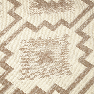 Lhasa Mocha Boho Reversible Outdoor Patio Rug
