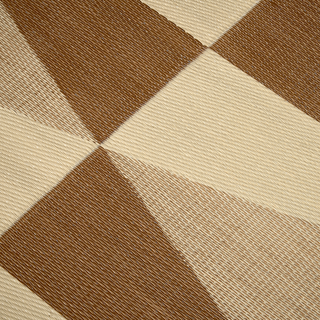 Tucson Natural Geometric Reversible Outdoor Patio Rug