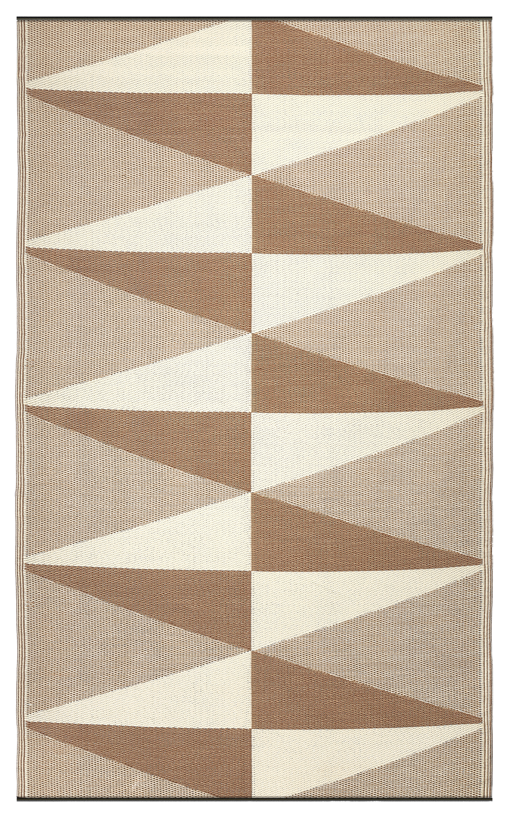 Tucson Natural Geometric Reversible Outdoor Patio Rug