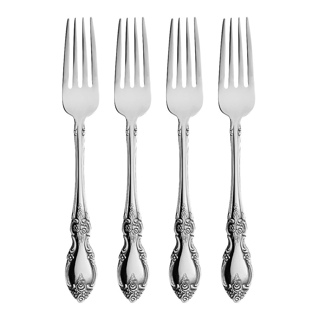 Oneida Louisiana Dinner Forks, Set of 4, 18/8 stainless steel