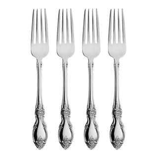 Oneida Louisiana Dinner Forks, Set of 4, 18/8 stainless steel