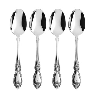 Oneida Louisiana Dinner Spoons, Set of 4, 18/8 stainless steel