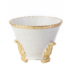 Roma Collection, Gold Acanthus Cachepot, Small/Large