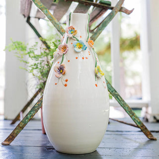 Colorful Flower Vase with Multi-Colored Small Flowers