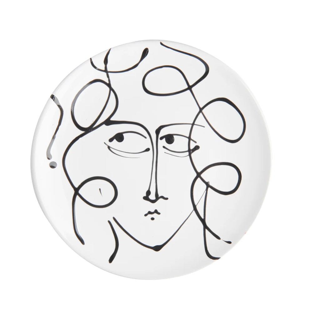 Pablo Face Plate, Black/White