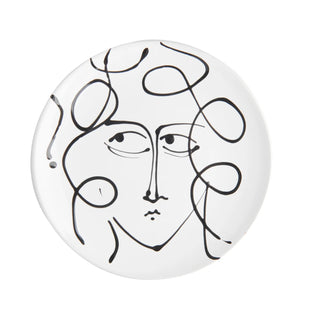 Pablo Face Plate, Black/White