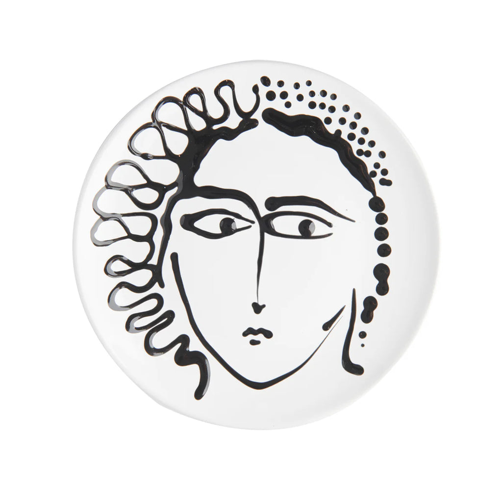 Pablo Face Plate, Black/White Dots