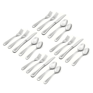 Oneida Satin Sand Dune 20-Piece Flatware Set, 18/0 stainless steel (view 2)