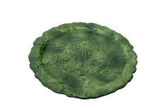 Compagnia Dinner Plate/Charger, Green Oak Leaves