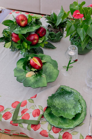 Compagnia Green Cake Plate, Small/Medium/Large