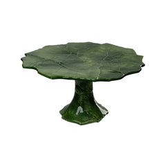 Compagnia Green Cake Plate, Small/Medium/Large