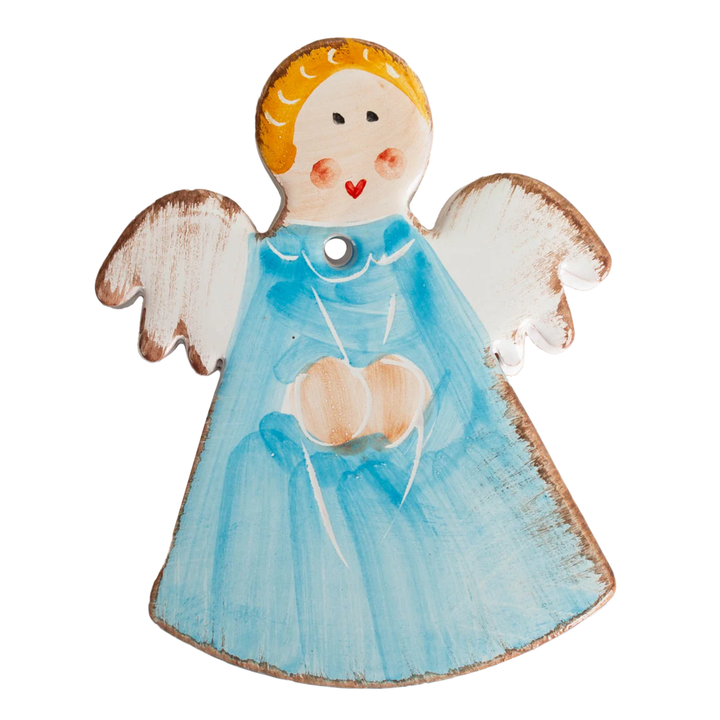 Angel Bread Warmer, Blue/White/Pink/Red
