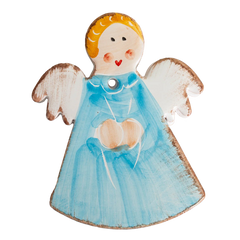 Angel Bread Warmer, Blue/White/Pink/Red