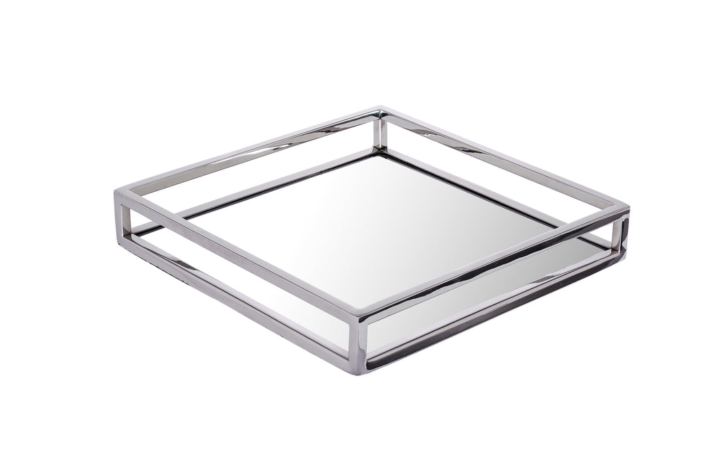 Elegant Square Mirrored Decorative Tray