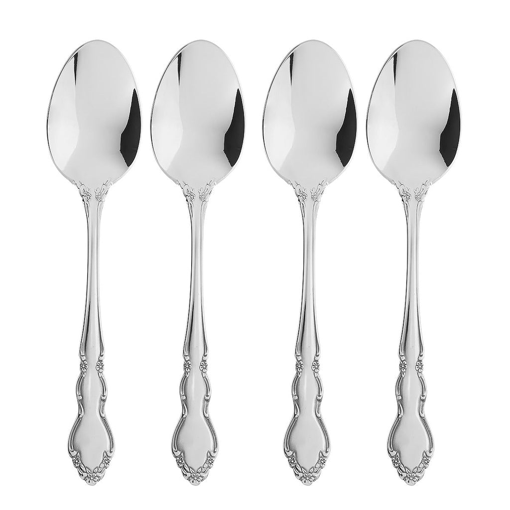 Oneida Dover Teaspoons, Set of 4, 18/10 stainless steel