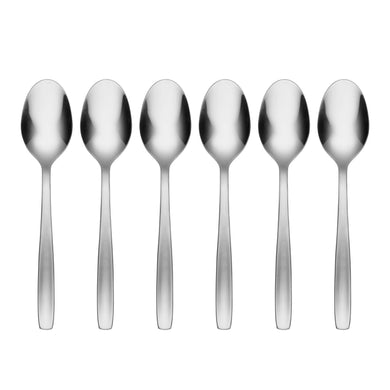 Cambridge Paulina Satin Mirror Teaspoons, Set of 6, 18/0 stainless steel