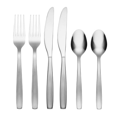 Cambridge Paulina Satin Mirror 6-Piece Flatware Set, 18/0 stainless steel (view 2)