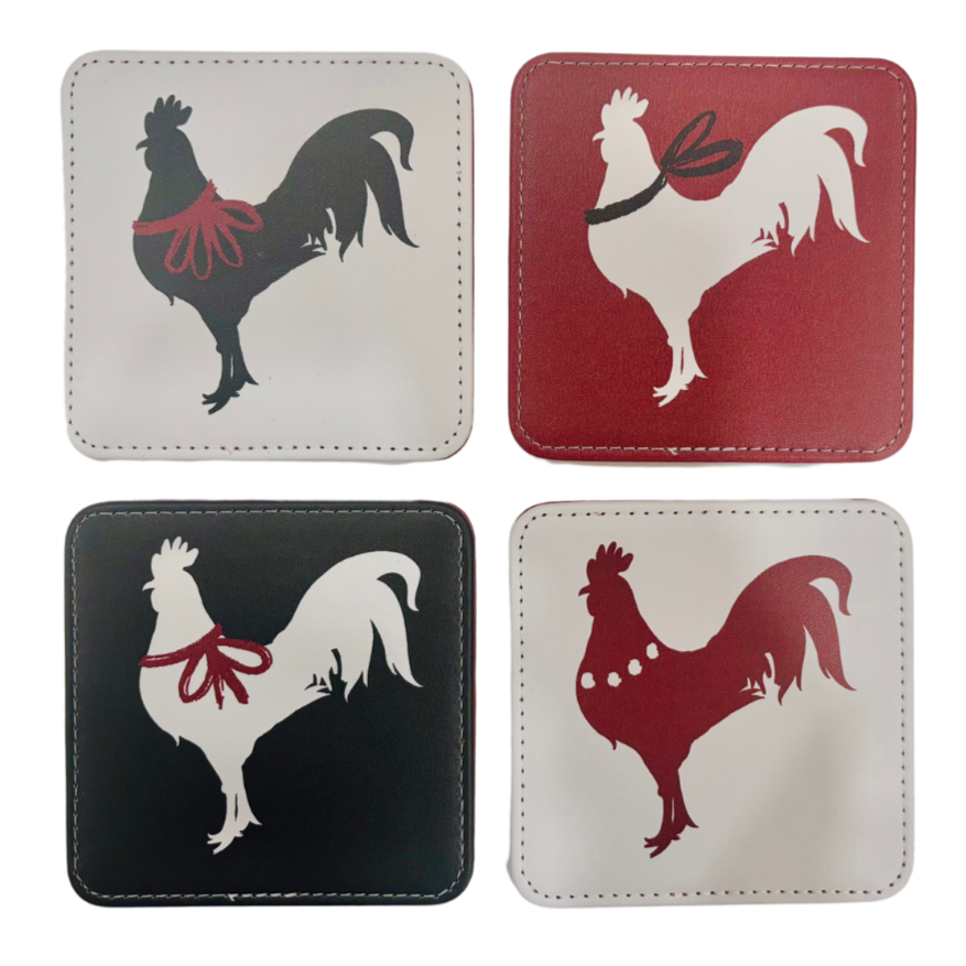 Gamecock Spirit Coasters – Set of 4