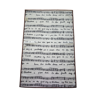 Elegant 12 Days of Christmas Double-Sided Tea Towel