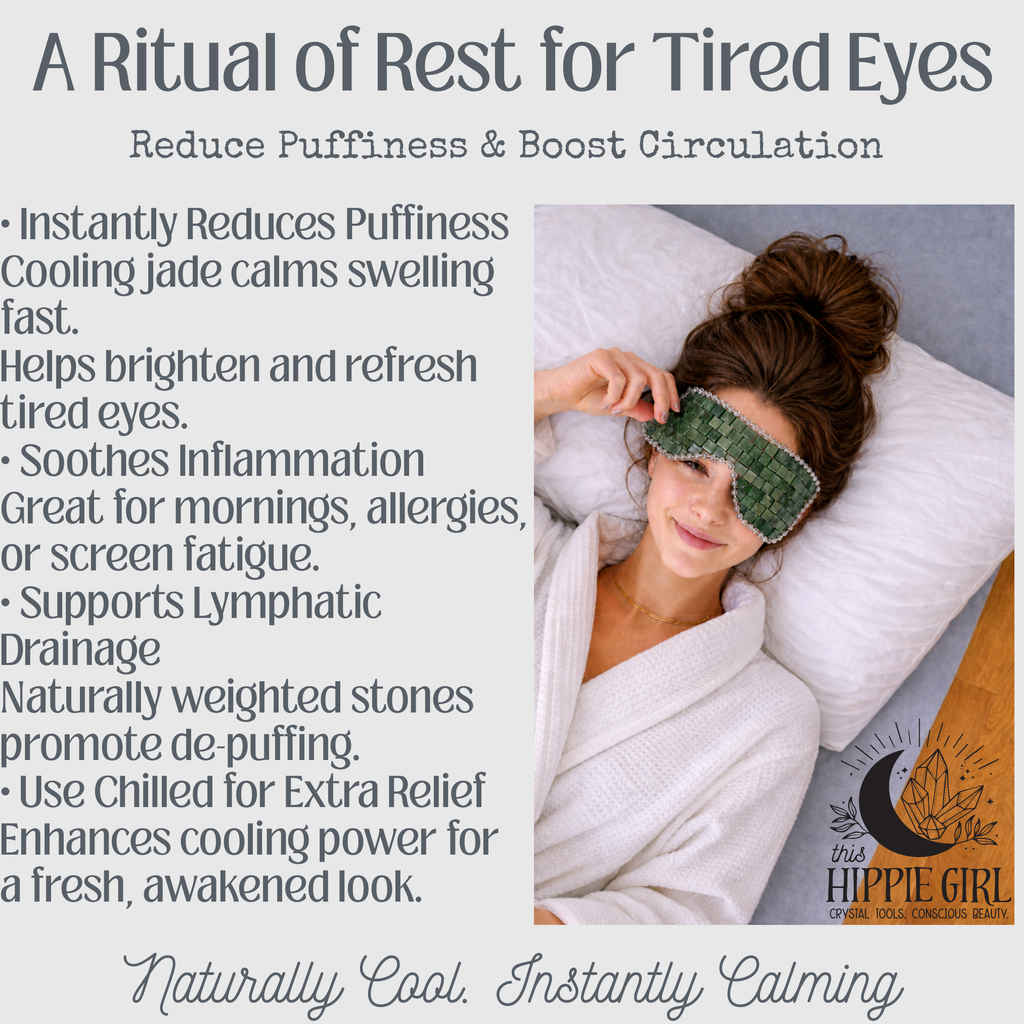 Terra Jade Natural Eye Mask – Cooling Xiuyan Jade Crystal Eye Therapy