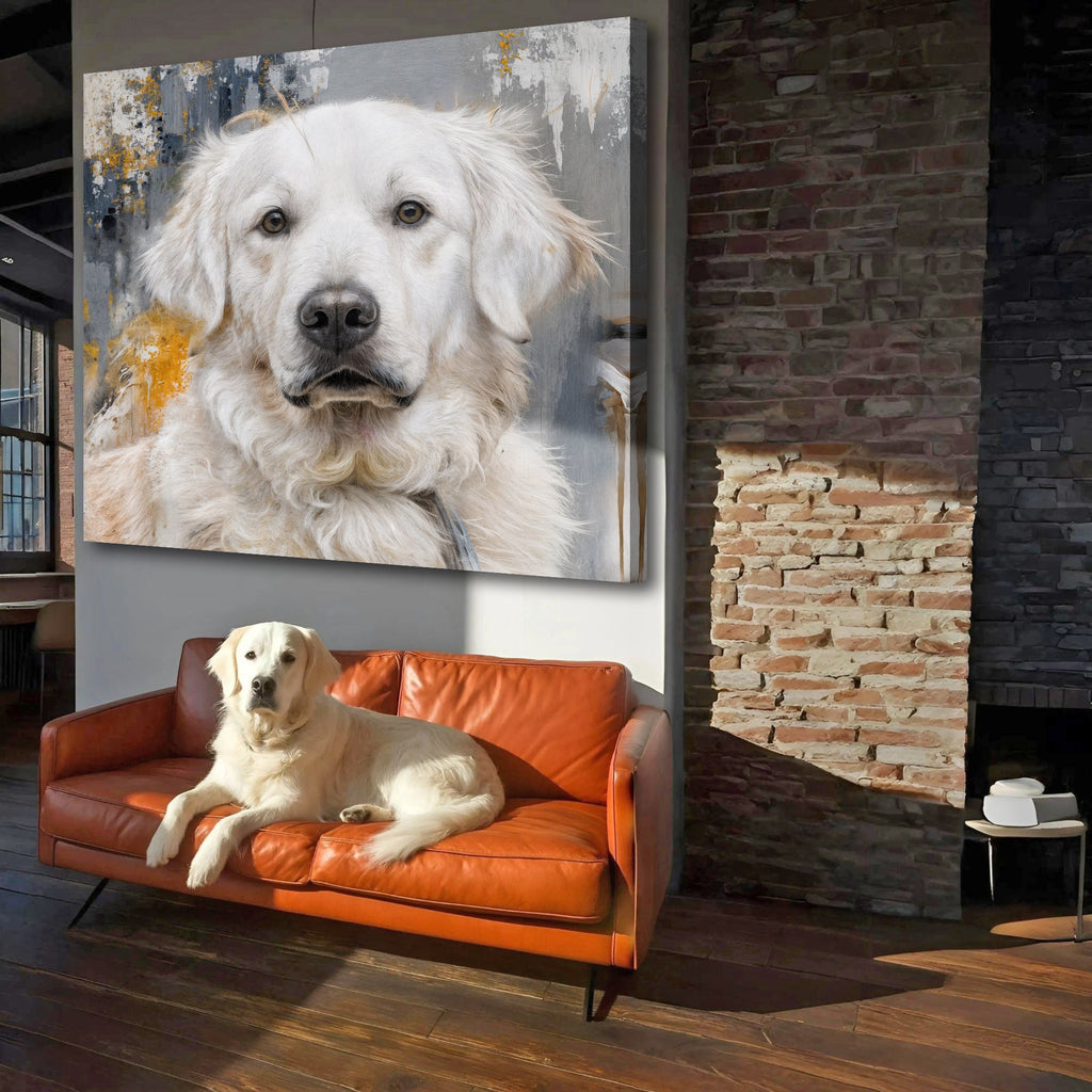 Customized Pet Portrait Abstract Wall Art