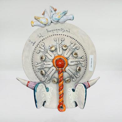 Angel of Open Skies – Love Angel Ceramic Sculpture by Aram Hunanyan