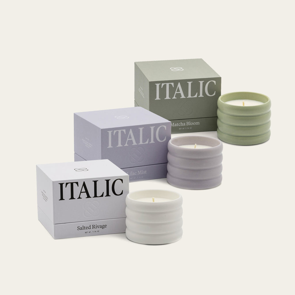 Vegan Soy Wax Candle in Reusable Ceramic Vessel