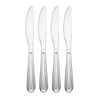 Cambridge Malibu Satin Dinner Knives, Set of 4, stainless steel