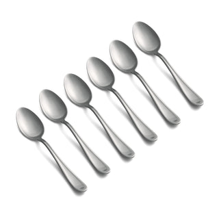 Cambridge Malibu Satin Dinner Spoons, Set of 6, 18/0 stainless steel