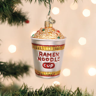 Ramen Noodle Cup Ornament – Cute Instant Ramen Christmas Tree Decoration
