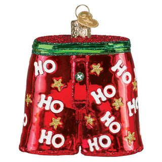 Holiday Boxer Shorts Ornament – Funny Christmas Tree Decoration for Men & Women