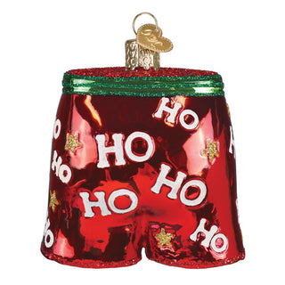 Holiday Boxer Shorts Ornament – Funny Christmas Tree Decoration for Men & Women
