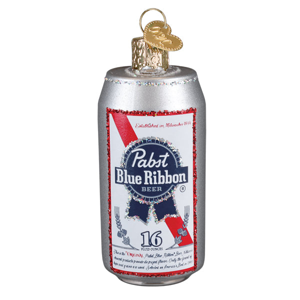 Pabst Blue Ribbon Beer Can Ornament – Unique Holiday Décor for Beer Lovers