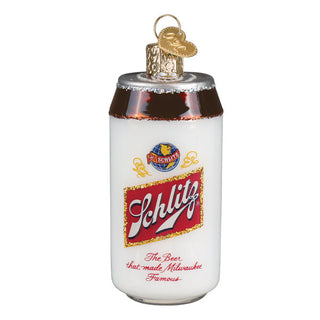 Schlitz Beer Can Ornament – Retro Christmas Tree Decoration for Beer Lovers