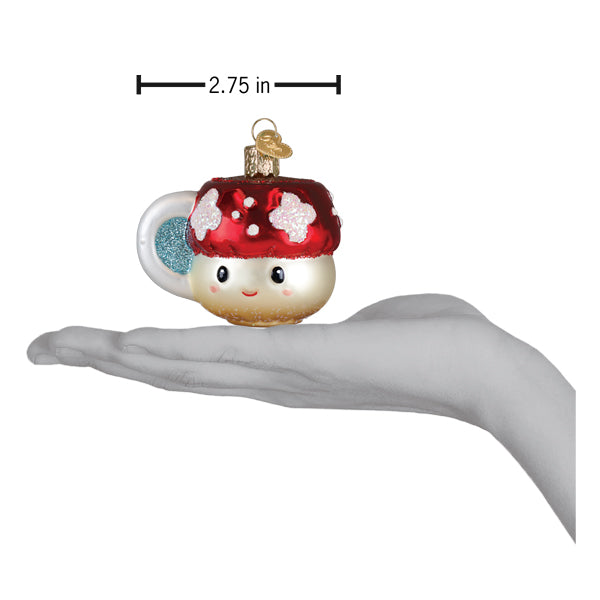 Mushroom Coffee Ornament – Unique Decorative Piece for Home or Office