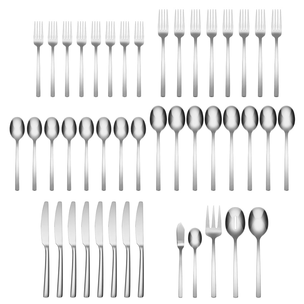 Cambridge Beacon 45-Piece Flatware Set, 18/0 stainless steel (view 2)